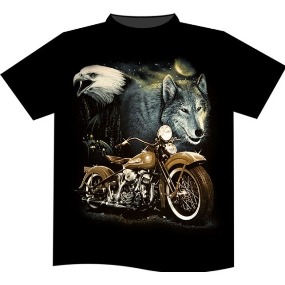 Live To Ride Wolf T-shirt