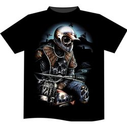 Motoros póló - Skeleton Racer