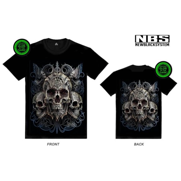 Koponyás póló -Skull Art