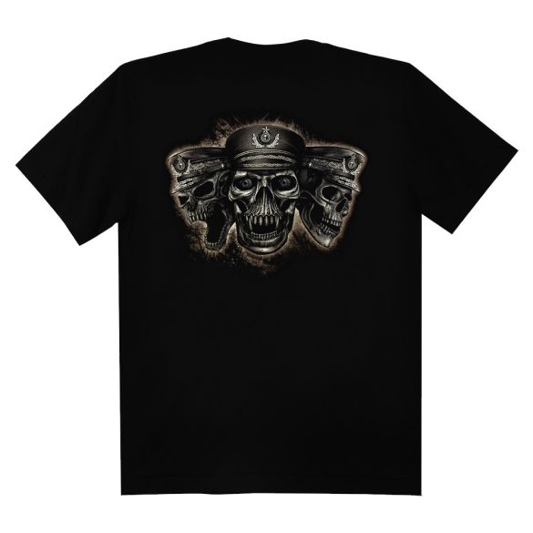 Koponyás póló - Skull officer - DarkRiderCo.