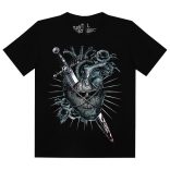 Koponyás póló - Death Heart - DarkRiderCo.