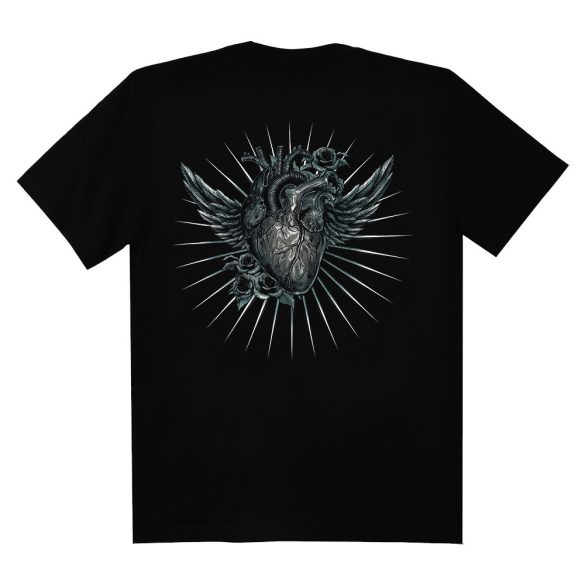 Koponyás póló - Death Heart - DarkRiderCo.