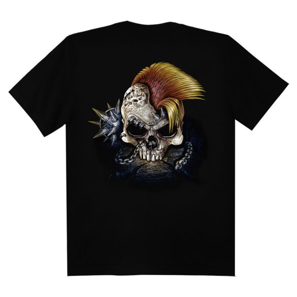 Koponyás póló - Punk Skull Rider - DarkRiderCo.
