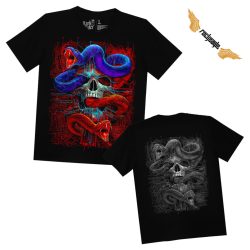 Koponyás póló - Snake of Death - DarkRiderCo.