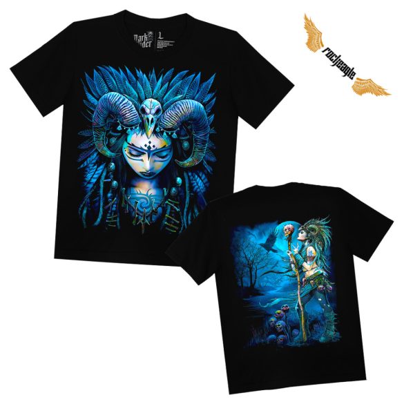 Koponyás póló - Blue Witch - DarkRiderCo.