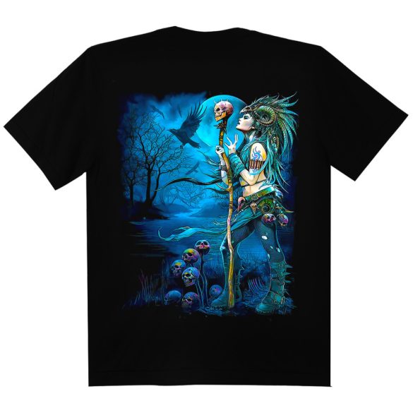 Koponyás póló - Blue Witch - DarkRiderCo.