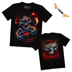 Koponyás póló - Gamers never die - DarkRiderCo.