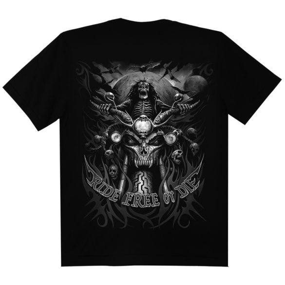 Koponyás póló - Ride free or die - DarkRiderCo.