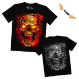 Koponyás póló - Fire Skull - DarkRiderCo.