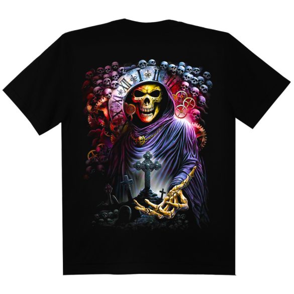 Koponyás póló - No time - DarkRiderCo.