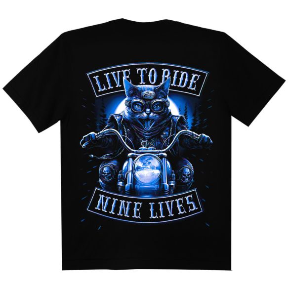 Motoros póló - Biker Cat - DarkRiderCo.