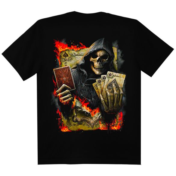 Koponyás póló - Dead man's hand - DarkRiderCo.