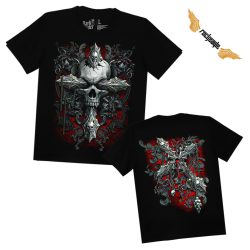 Koponyás póló - Skull Head Cross - DarkRiderCo.