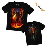 Sárkányos póló - Dragon Fire - DarkRiderCo.