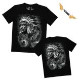 Indian & Wolf - Harcos póló - Darkrider™