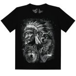 Indian & Wolf - Harcos póló - Darkrider™