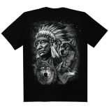 Indian & Wolf - Harcos póló - Darkrider™