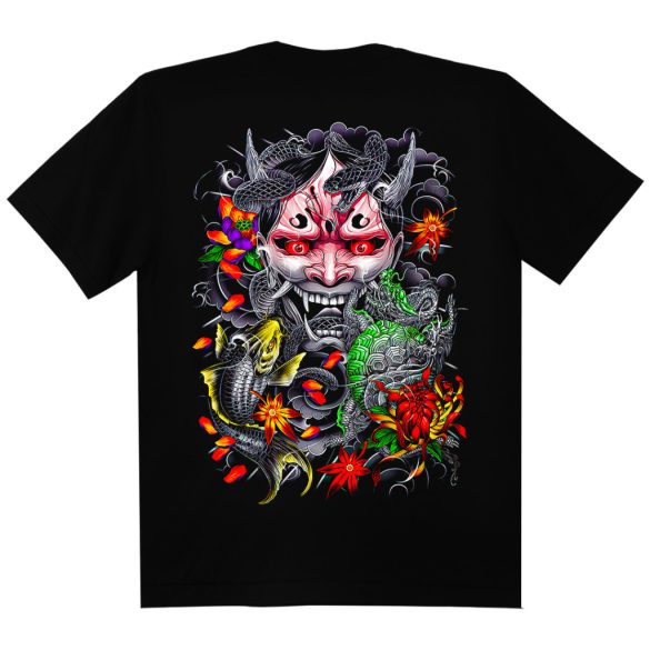 Oni Japan art - Koponyás póló - Darkrider™