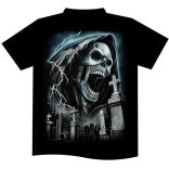 Koponyás póló - Cemetery Ghost 