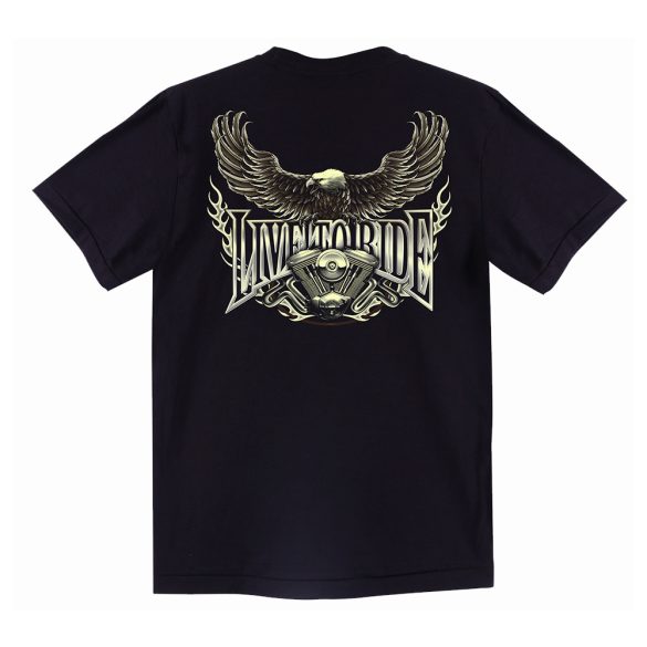 Motoros póló - Live To Ride Bikers