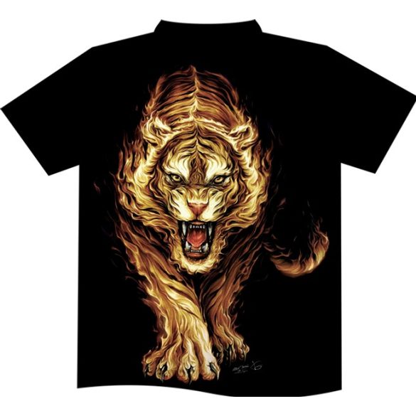 Flaming Tiger T-shirt