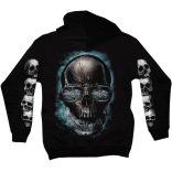 Smoking Skull - Kapucnis pulóver