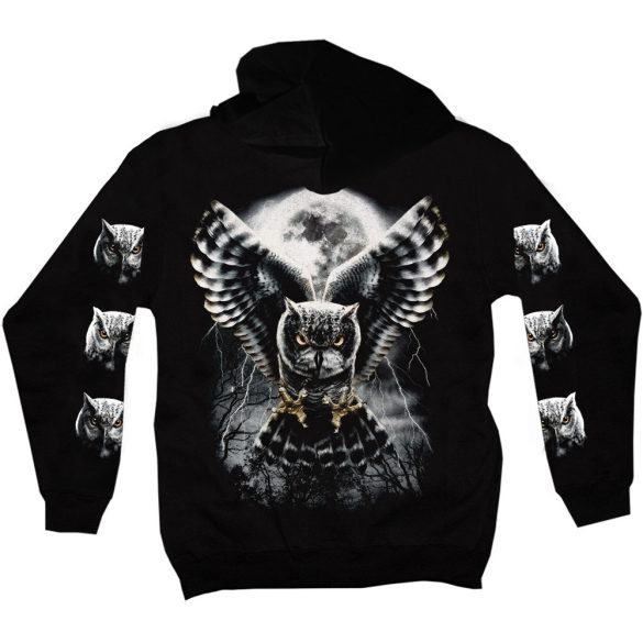 Owl King - Kapucnis pulóver