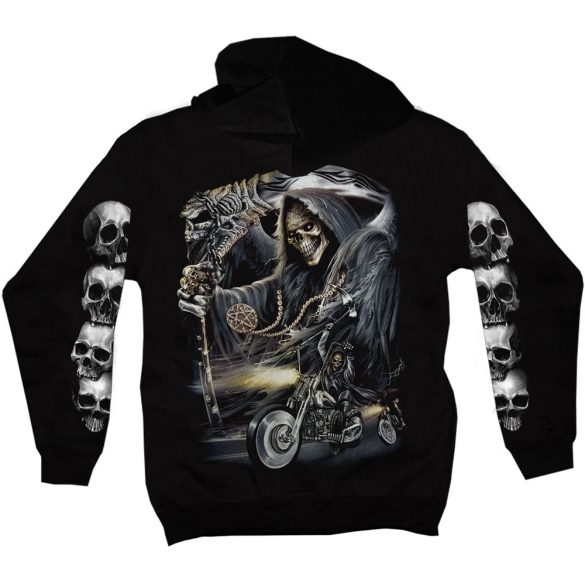 Reaper biker - Kapucnis pulóver
