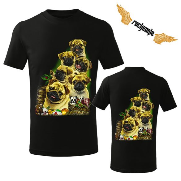 Állatos gyerek póló - Mopsz - Puggy