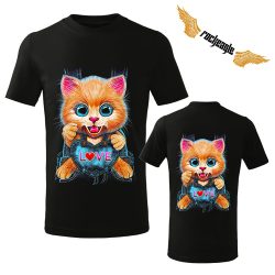 Cicás gyerek póló - cute kitten