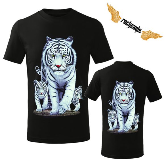 Állatos gyerek póló - White tiger family
