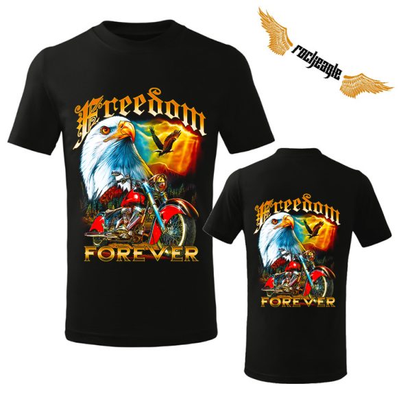Motoros gyerek póló - Freedom forever