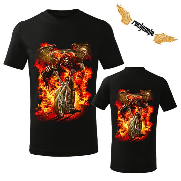 Motoros gyerek póló - Ghost rider