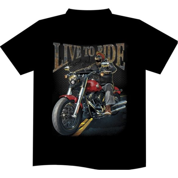 Live To Ride Biker póló