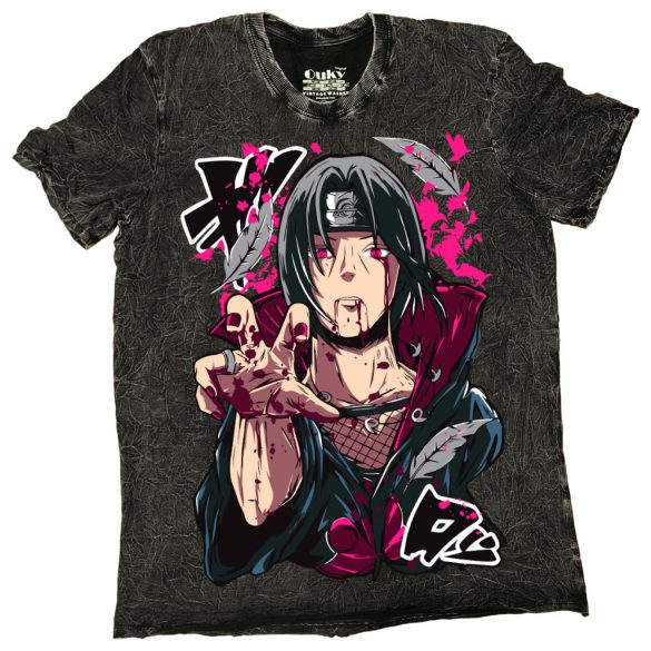 Naruto Itachi - Vintage washed - Tie Dye póló