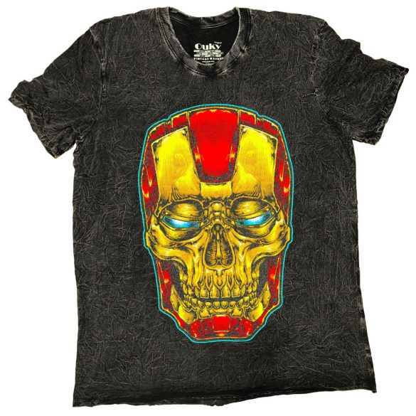 Iron Man Skull - Vintage washed - Tie Dye póló
