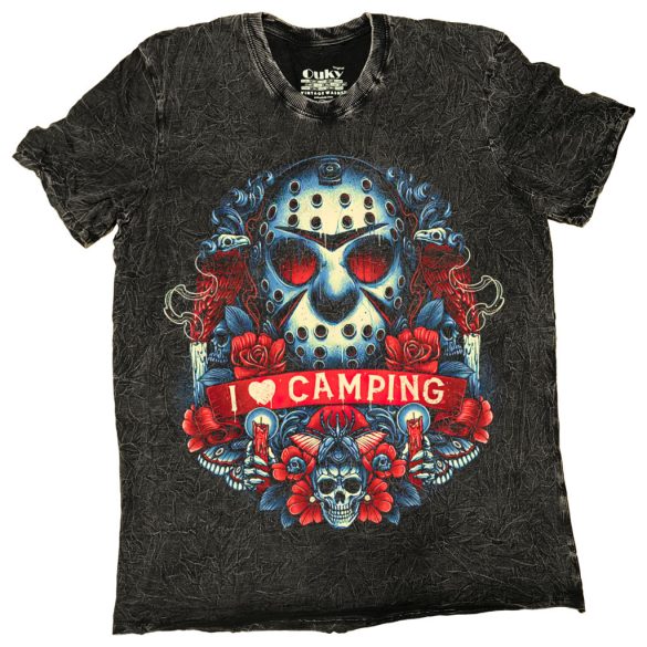 Friday 13 - I love camping - Vintage washed - Tie Dye póló
