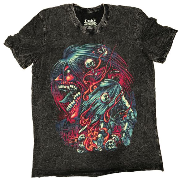 Attack on Titan - Vintage washed - Tie Dye póló