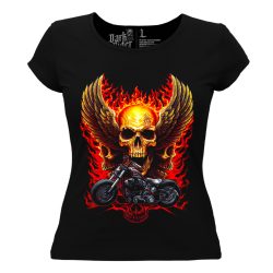 Flaming Skull - Női póló 